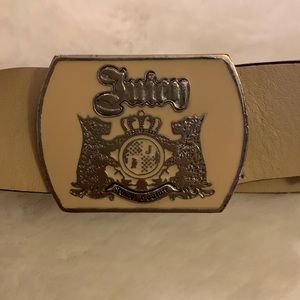 Vintage Juicy Couture cream color belt